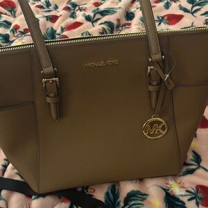 Michael Kors Brown Leather Tote